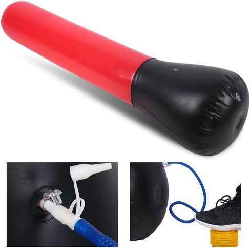 Inflatable Punching Bag, Standing Home Inflatable Punching Tower Bag Boxing Training Pump Fitness Tool for Adult/Kids Relieving Pressure Body Building (Height : 59.06") in Saudi Arabia