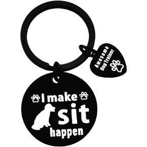 Dog Trainer Keychain Gifts for Dog Sitter Walker Keychain for Dog Walker Birthday Christmas Gifts for Pet Dog Lovers Gifts for Dog Coach Appreciation Thank You Gift for Dog Trainer Keyring