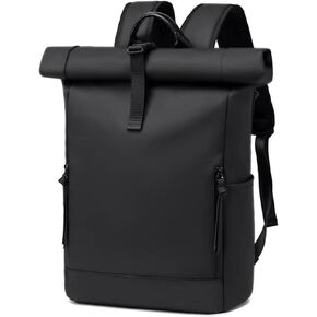 Rolltop Laptop Backpack,Travel Waterproof Computer Backpacks Lightweight Work Backpacks,15.6 Inch Large Capacity College Business Bookbag for Work Business College