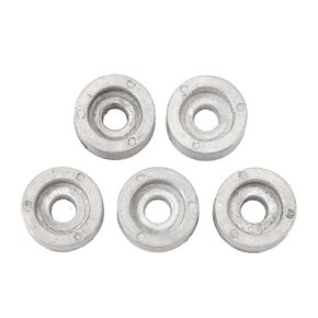 Boat Zinc Anode 5 Pcs Marine Round Zinc Anode 55321 87J01 Oxidation Resistant Zinc Anode Block Replacement for Outboard Motor 4T