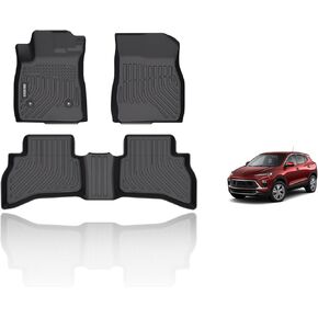KELCSEECS® Floor Mats Custom for Buick Encore GX AWD 2020-2025 All Weather Protection TPE Floor Liners Front & Rear Row Full Set Encore GX Accessories Black