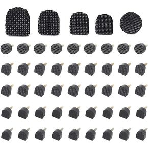 60pcs High Heel Replacement Tips for Womens, Shoe Heel Replacement Dowels High Heel Caps Protectors Heels Repair Kit for High Heel Shoes(Black)
