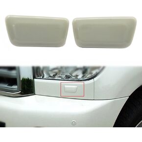 GXARTS 2Pcs Left and Right Grey Headlight Washer Spray Nozzle Cap Cover 85044-0C010 85045-0C010 Compatible with Toyota Sequoia 2008 2009 2010 2011 2012 2013 2014 2015 2016 2017 2018 2019 2020