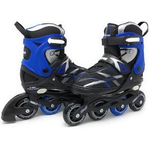 Chicago Skates Boys Adjustable Inline Skates - Medium Sizes J13-4 - Blue