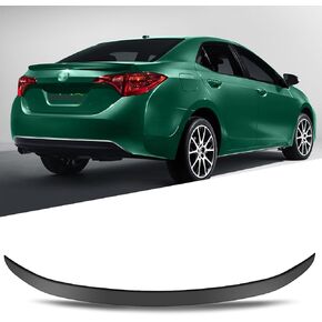 SCITOO Spoiler Wing Fit for Toyota Corolla Sedan 2014-2019 Factory Style Matt Black Rear Trunk Lid Spoiler Wing