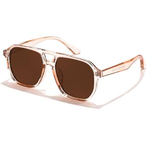FEISEDY Retro Avaitor Sunglasses Women Men Vintage Square 70s Plastic Frame Pilot Sun Glasses B9144