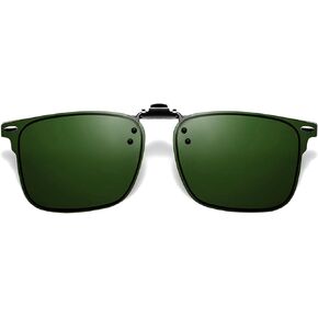 Polarized Clip on Sunglasses over Prescription Glasses Unisex Anti Glare Flip up Design Unisex