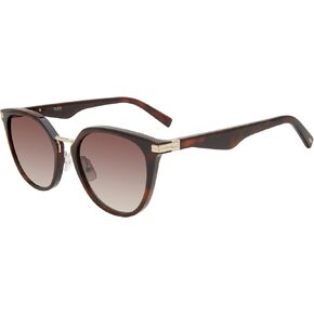 TUMI - 004 Cat Eye Sunglasses - Retro Vintage Sunglasses for Women - UV Protection - Gradient Lenses - Sunglass Case - 52mm - Gold Tortoise