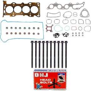 DNJ HGB466 Cylinder Head Gasket set with Head Bolt Kit For 2004-2011 Ford Ranger 2.3L 140cid L4 DOHC