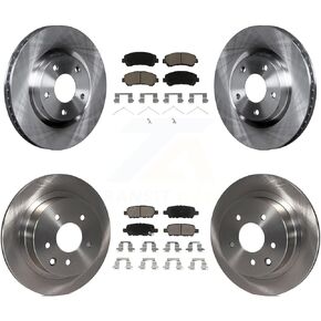 CMX Front Rear Disc Brake Rotors And Ceramic Pads Kit Replacement For Nissan Rogue Select K8C-100975