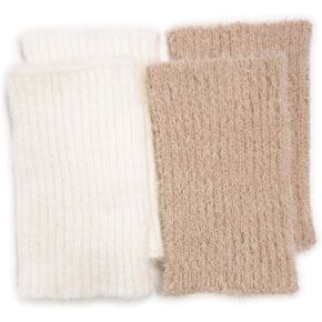 MUK LUKS Womens 2Pair Fuzzy Boot Warmers