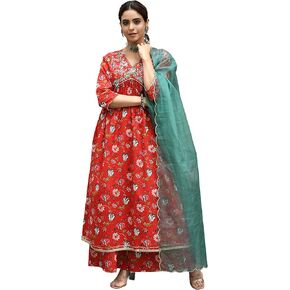 مجموعة كورتا التقليدية الاحتفالية للسيدات من Janasya Indian in Kuwait