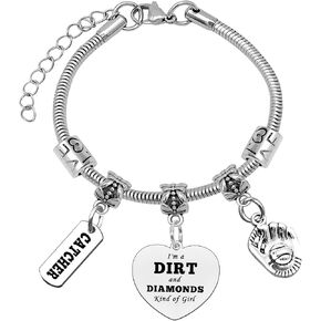 Softball Gifts for Women Jewelry Softball Gift for Team Inspirational Gifts for Women Softball Lovers Sister Birthday Gifts for Softball Lovers Players Fans Softball Coach Gifts Softball Team Gifts