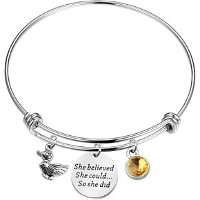 FAADBUK Duck Bracelet Duck Lover Gift She Believed She Could So She Did Inspiration Gift for Her