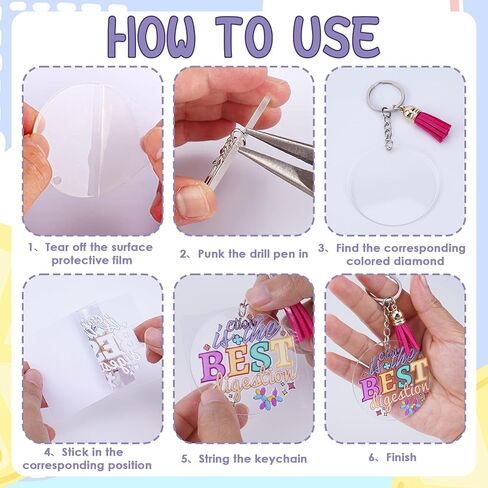 مجموعة فارغة من سلسلة المفاتيح الأكريليك DIY - 20 قطعة مجموعة صنع سلسلة مفاتيح مسيحية ملهمة مع ملصقات نقل ملفوفة بالأشعة فوق البنفسجية DTF، هدايا سلسلة مفاتيح أكريليك جمالية لعيد الميلاد والأصدقاء والأسرة هدية عيد ميلاد in Kuwait