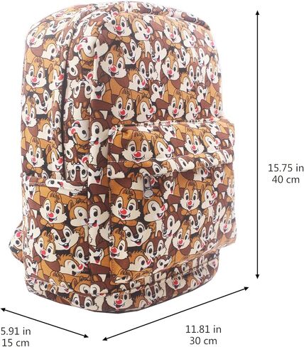 Finex Checker Brown Canvas Casual Daypack with 15 in Laptop Storage Compartment in Kuwait