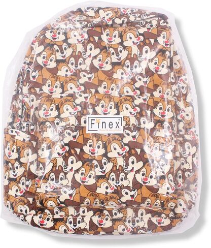 Finex Checker Brown Canvas Casual Daypack with 15 in Laptop Storage Compartment in Kuwait
