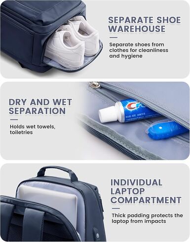 Travel Backpack For Women Men Laptop Backpack For Traveling On Airplane Travel Backpack Carry On Flight Approved Carry On Backpack Spirit Airlines Personal Item Bag 18x14x8 Blue in Saudi Arabia