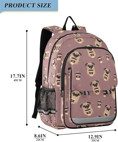 ALAZA Cute Bee Backpack Bookbag Laptop Notebook Bag Casual Travel Trip Daypack for Women Men Fits 15.6 Laptop in Kuwait