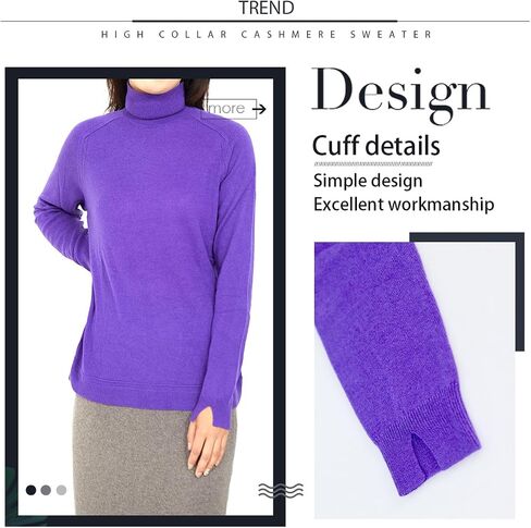 Cashmere Sweaters for Women,100% Cashmere Long Sleeve Sweaters Crew Neck Solid Pullover Jumpers Tops in Saudi Arabia