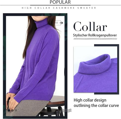 Cashmere Sweaters for Women,100% Cashmere Long Sleeve Sweaters Crew Neck Solid Pullover Jumpers Tops in Saudi Arabia