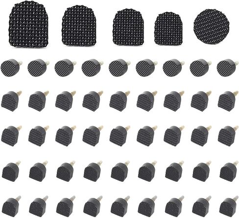 60pcs High Heel Replacement Tips for Womens, Shoe Heel Replacement Dowels High Heel Caps Protectors Heels Repair Kit for High Heel Shoes(Black) in Saudi Arabia