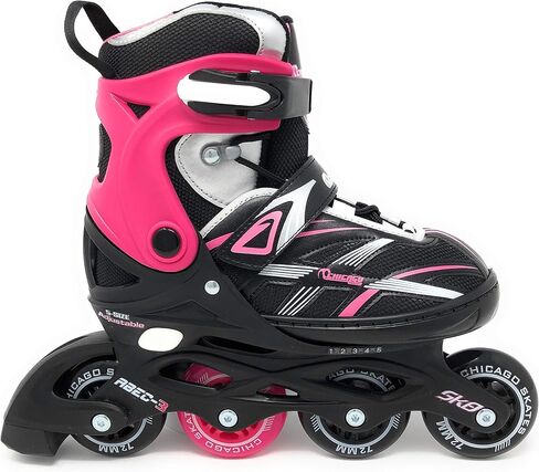 Chicago Skates Boys Adjustable Inline Skates - Medium Sizes J13-4 - Blue in Saudi Arabia
