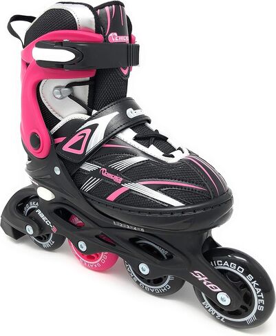 Chicago Skates Boys Adjustable Inline Skates - Medium Sizes J13-4 - Blue in Saudi Arabia