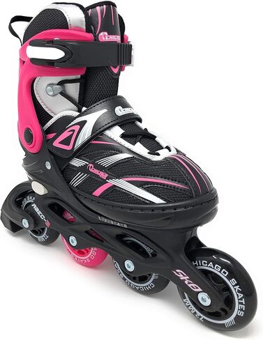 Chicago Skates Boys Adjustable Inline Skates - Medium Sizes J13-4 - Blue in Saudi Arabia