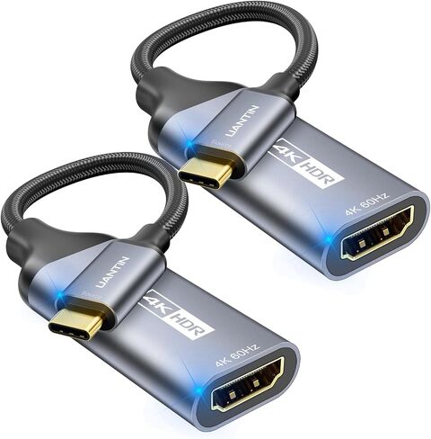 USB C to HDMI Adapter [4K@60Hz] High-Speed USB Type-C 3.1 to HDMI 2.0 Female Converter [Thunderbolt 3/4 Compatible] for iPhone 15 Series, MacBook Pro/Air, iPad, Galaxy S8-S23, Other USBC Laptop in Saudi Arabia