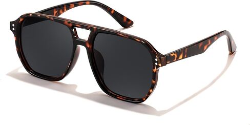 FEISEDY Retro Avaitor Sunglasses Women Men Vintage Square 70s Plastic Frame Pilot Sun Glasses B9144 in Saudi Arabia