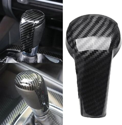 Carbon Pattern Gear Shifter Knob Cover Shell Sporty Trim Decal for Mazda 3 6 CX-5 CX-3 CX-9 in Saudi Arabia