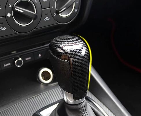 Carbon Pattern Gear Shifter Knob Cover Shell Sporty Trim Decal for Mazda 3 6 CX-5 CX-3 CX-9 in Saudi Arabia