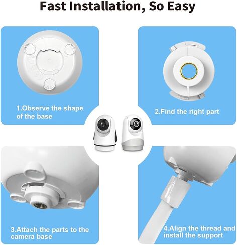Universal Baby Monitor Wall Mount Holder, Compatible with HelloBaby HB65/HB6550/HB6558/HB66/HB248, ANMEATE SM935E/SM650/Bonoch/ChildsFarm/Eufy Baby Monitor, Adjustable Aluminum Alloy Mount, White in Kuwait