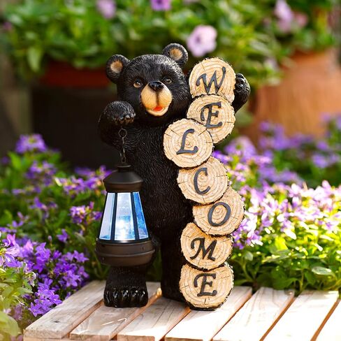 Solar Garden Decor Statues Figurine: Garden Art for Patio Balcony Yard Lawn - Unique Christmas Birthdays Gifts for Mom Grandma Women Wife Sister in Saudi Arabia