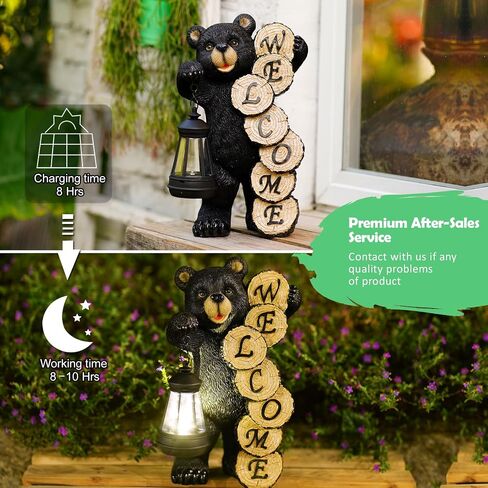 Solar Garden Decor Statues Figurine: Garden Art for Patio Balcony Yard Lawn - Unique Christmas Birthdays Gifts for Mom Grandma Women Wife Sister in Saudi Arabia