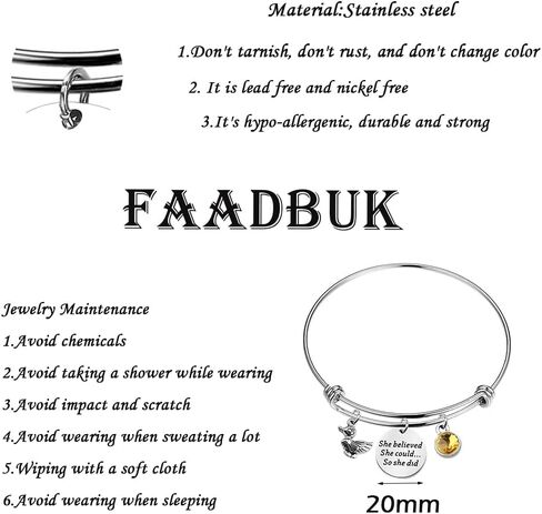 FAADBUK Duck Bracelet Duck Lover Gift She Believed She Could So She Did Inspiration Gift for Her in Kuwait