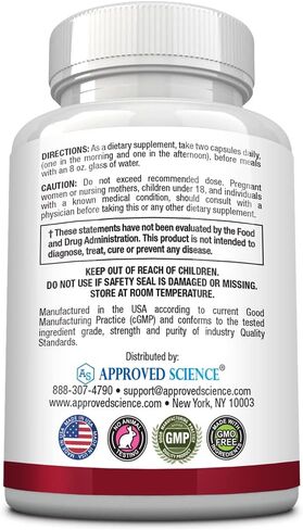 Approved Science Bloodsyl - Supports Blood Flow - Hawthorn Berry, Magnesium, BioPerine - Vegan - 60 Capsules - Pack of 1 in Kuwait