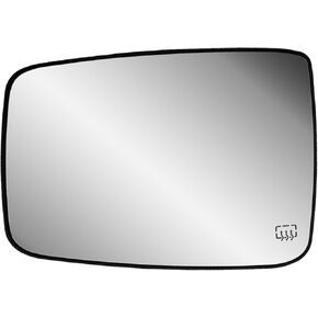 Passenger Right Side Door Mirror Replacement Glass Heated with Back Plate for Ram 1500 2500 from 2009 to 2018
