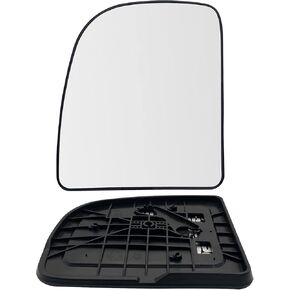 Excursion Driver Side Heated Mirror Glass Compatible with 2002-2014 Ford E150 E250 E350 E450, 1999-2007 Ford F250 F350 F450 F550, 2000-2005 Ford Excursion Left Power Heated Mirror Glass