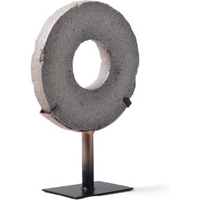 HAUCOZE Modern Sculpture Decor Abstract Statue Figurine Screen Arts Gifts Bookshelf Crafts Polyresin 13.8 inch