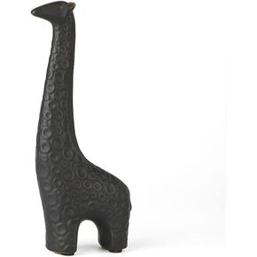 Small Animal Statues Black Giraffe Ceramic Home Decor Collectible Figurines for Shelf Desk Ornaments Living Room Bedroom Office Desktop Cabinets Decoration