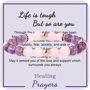 Crystal Bracelet for Women Amethyst Bracelet For Women Healing Crystals Bracelet Stretch Beaded Bracelets Jewelry for Women
