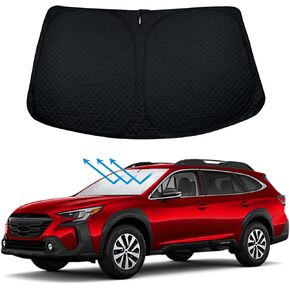 BESTVIEW Windshield Sun Shade Compatible with Subaru Outback 2015-2019, Foldable Reflective Sun Visor Protector, Upgraded 5 Layers 240T Material