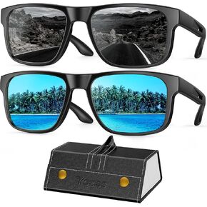 Floating Sunglasses Polarized Sports Sunglasses for Men and Women Fishing Kayaking Surfing Boating,UV Protection - Red Lens