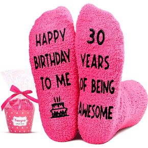HAPPYPOP 30TH Birthday Gifts Socks Ideas - Gifts for 30 Year Old Women Men Best Gifts for 30 Year Old Male Female