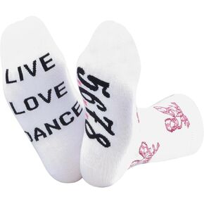 TSOTMO Dance Socks Dancer Gift Live Love Dance &5678 Novelty Socks For Dancer Dance Teacher Student Gift Women Dance Stuff