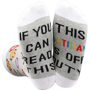 LEVLO 1 Pair Vegetarian Dietitian RDN Gift This Dietitian is Off Duty Crew Socks Health and Wellness Self Care Socks