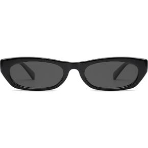SOJOS Retro Rectangle Polarized Sunglasses for Women Men Vintage Trendy Narrow Y2k Sunnies SJ2363