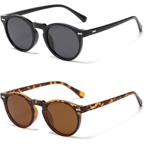 Retro Classic Small Round Sunglasses for Women Men UV400 Lens Vintage Style Glasses SG2113
